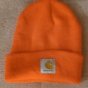 Safety Orange Carhartt Beanie 1 Size Fits All Adult Knit